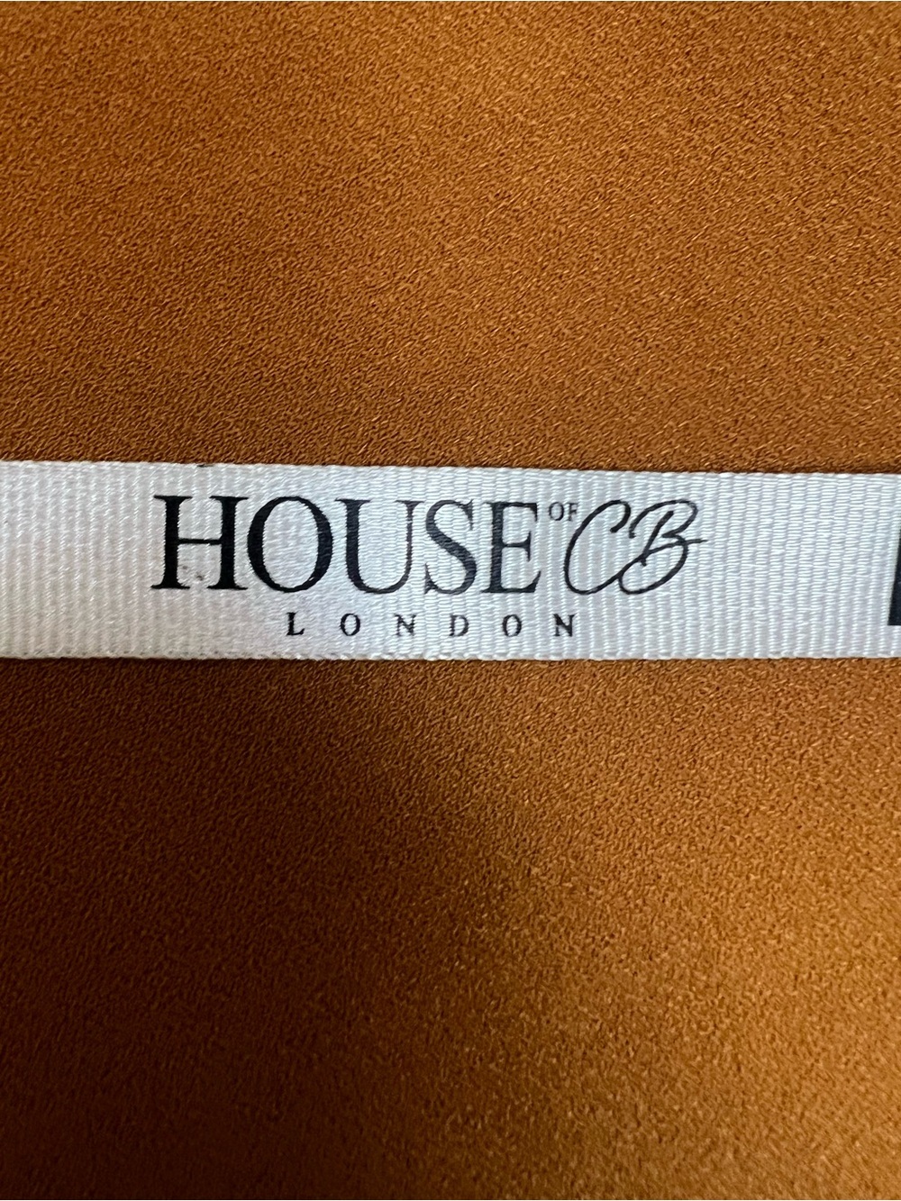 NWT House of CB Cosima Drape Front Trousers in Camel - Picture 11 of 16